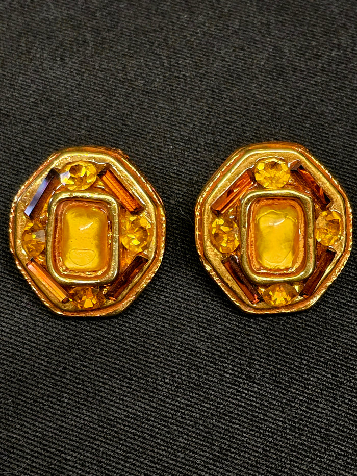 Kalinger clip-on earrings 80s vintage - L.F LUSSO