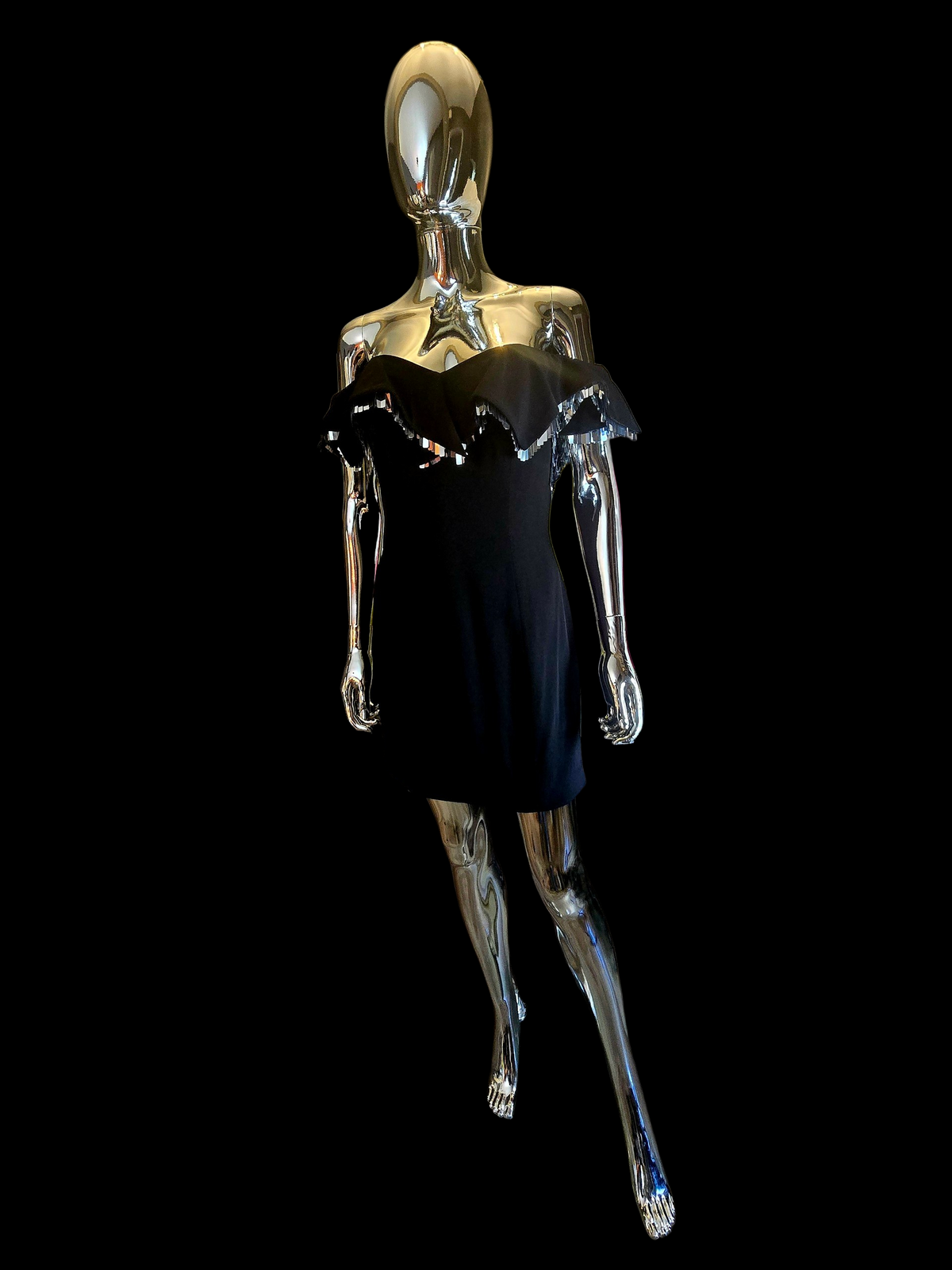 Alexandre Vauthier robe courte noire - L.F Lusso