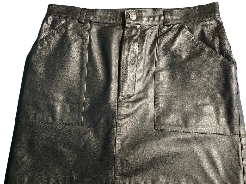 Versace jupe en cuir