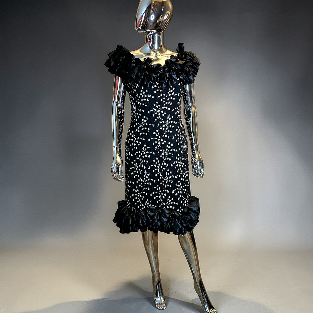 Azzaro haute couture evening dress size 40 vintage - L.F Lusso
