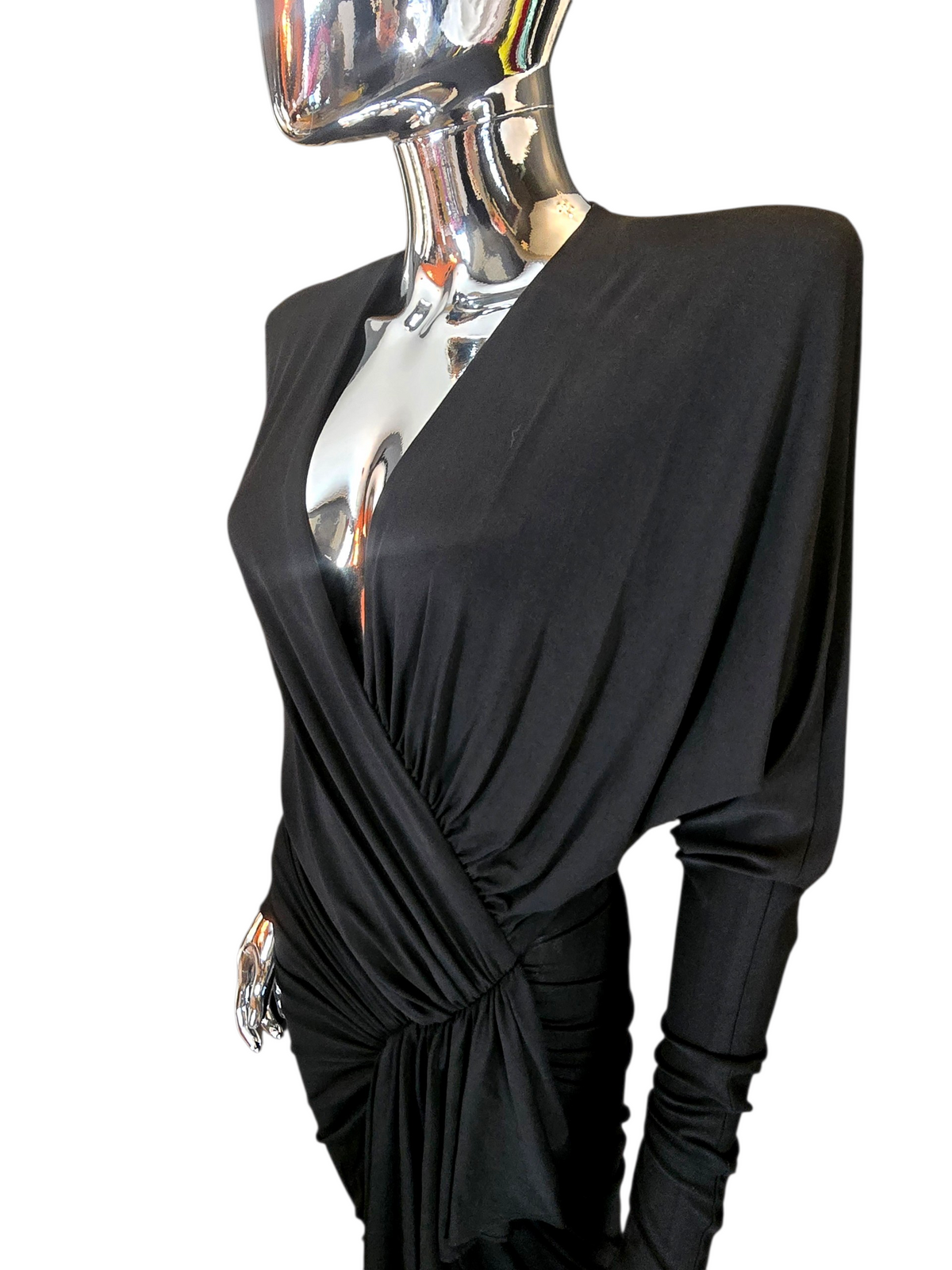 robe drapée noire Alexandre Vauthier - L.F Lusso