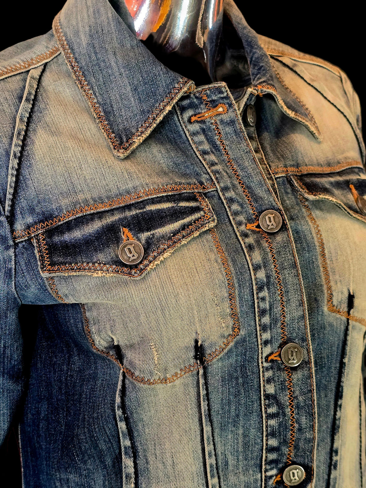 veste en jean - L.F Lusso