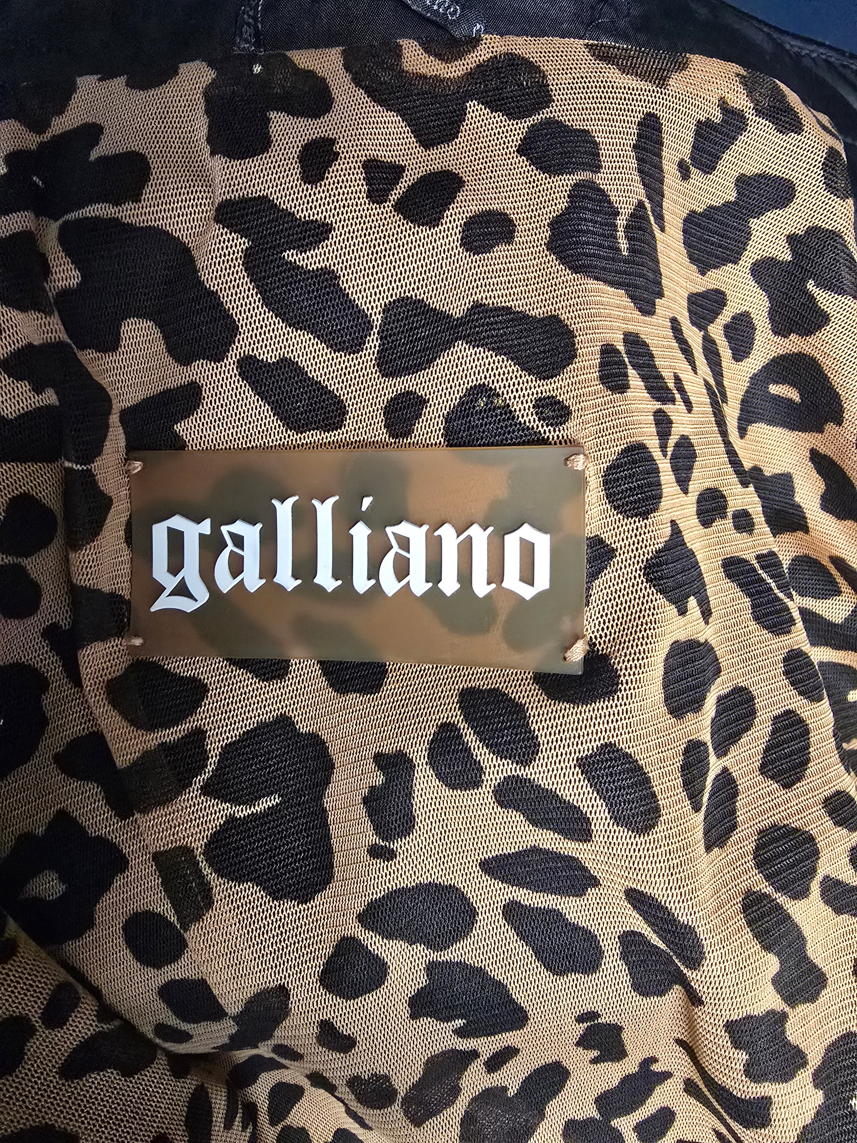 John Galliano – Bomber Noir & Or T38