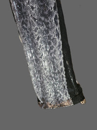 Loris Azzaro Robe Longue Sequins Reptile Dentelle Années 80 T40-42