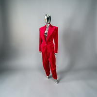 Couture tailleur velours rouge Alexandre Vauthier - L.F lusso