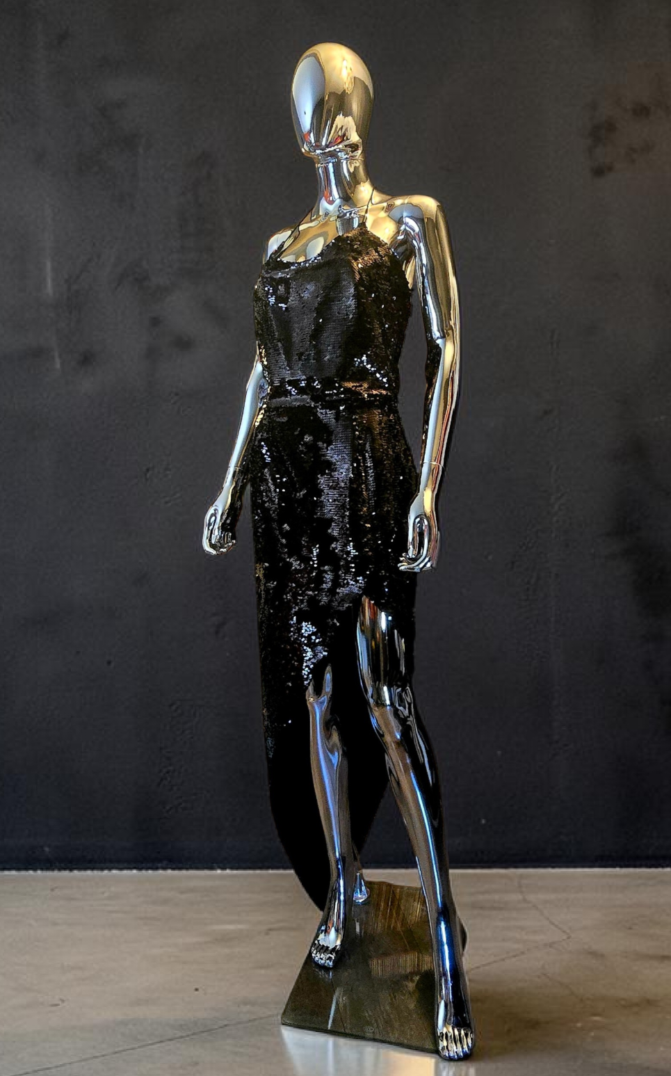 Alexandre Vauthier robe cocktail asymétrique noire - L.F Lusso