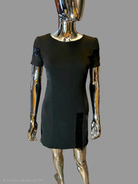 robe courte droite noire T38 Gaultier Junior - L.F Lusso