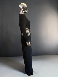 Alexandre Vauthier robe longue noire asymétrique - L.F Lusso