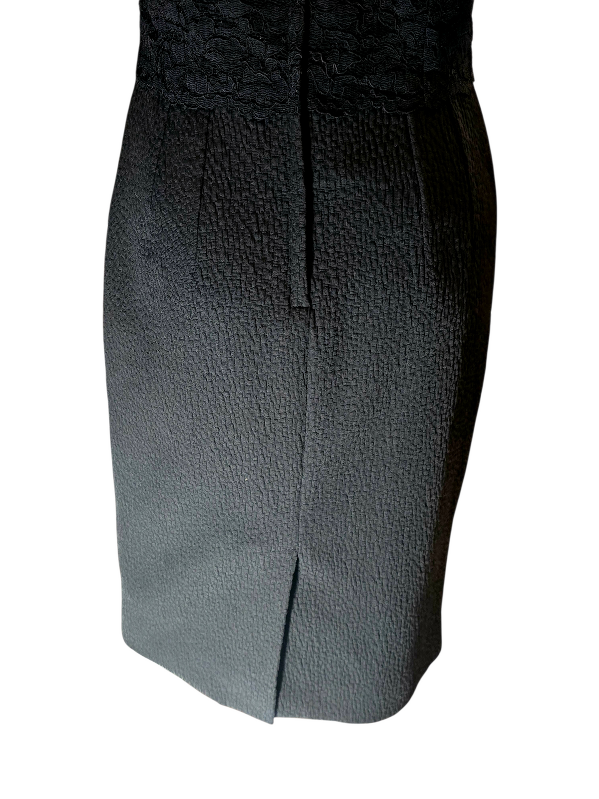 Dolce & Gabbana Black Satin Lace Dress Size 38-40 - New