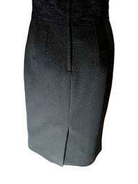 Dolce & Gabbana Black Satin Lace Dress Size 38-40 - New