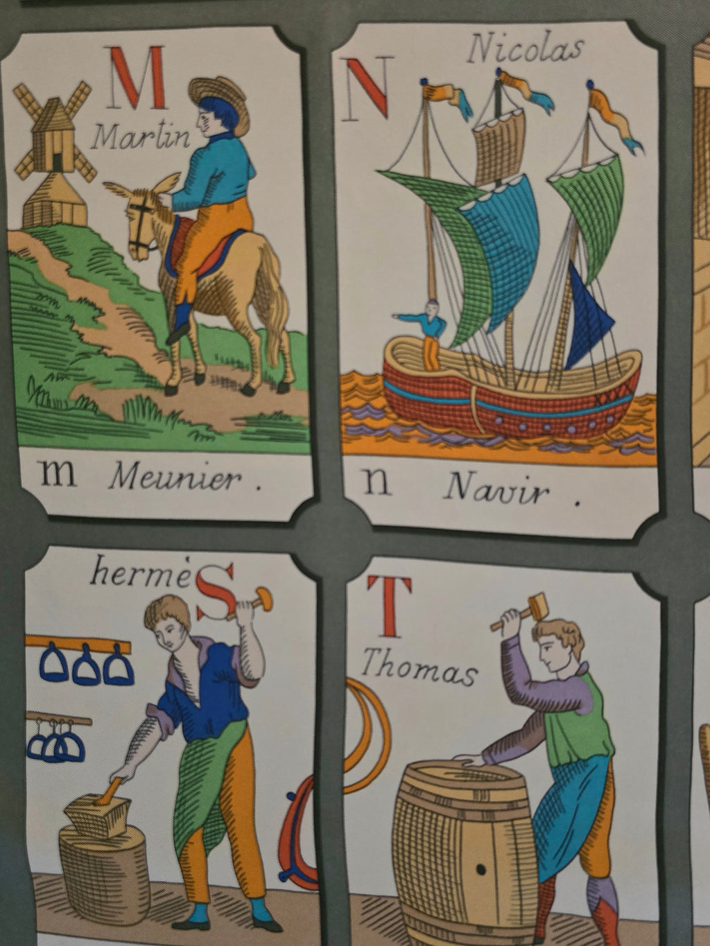 Hermès " l alphabet des métiers "  carré de soie