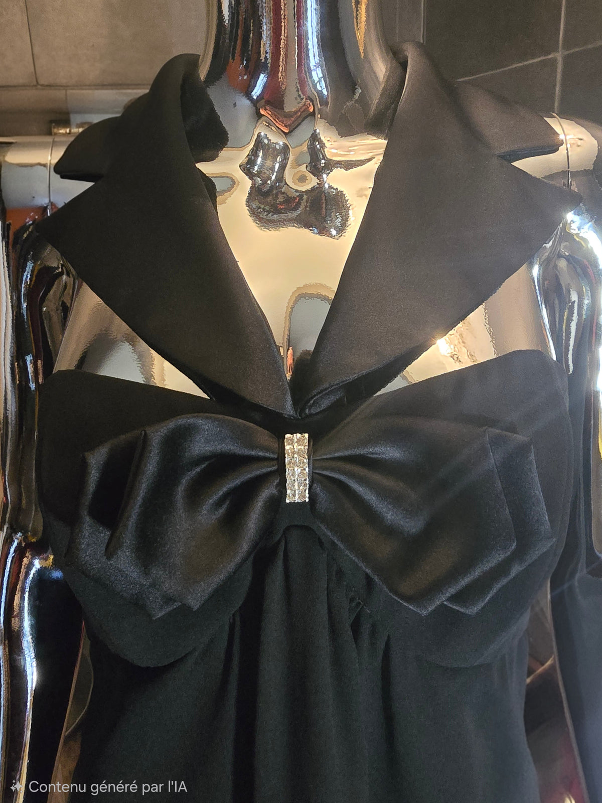 robe bijoux noire Azzaro - L.F Lusso