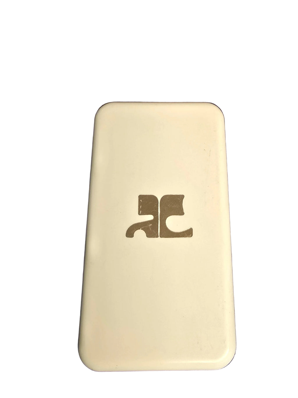 Courrèges Briquet Doré à Facettes Années 80