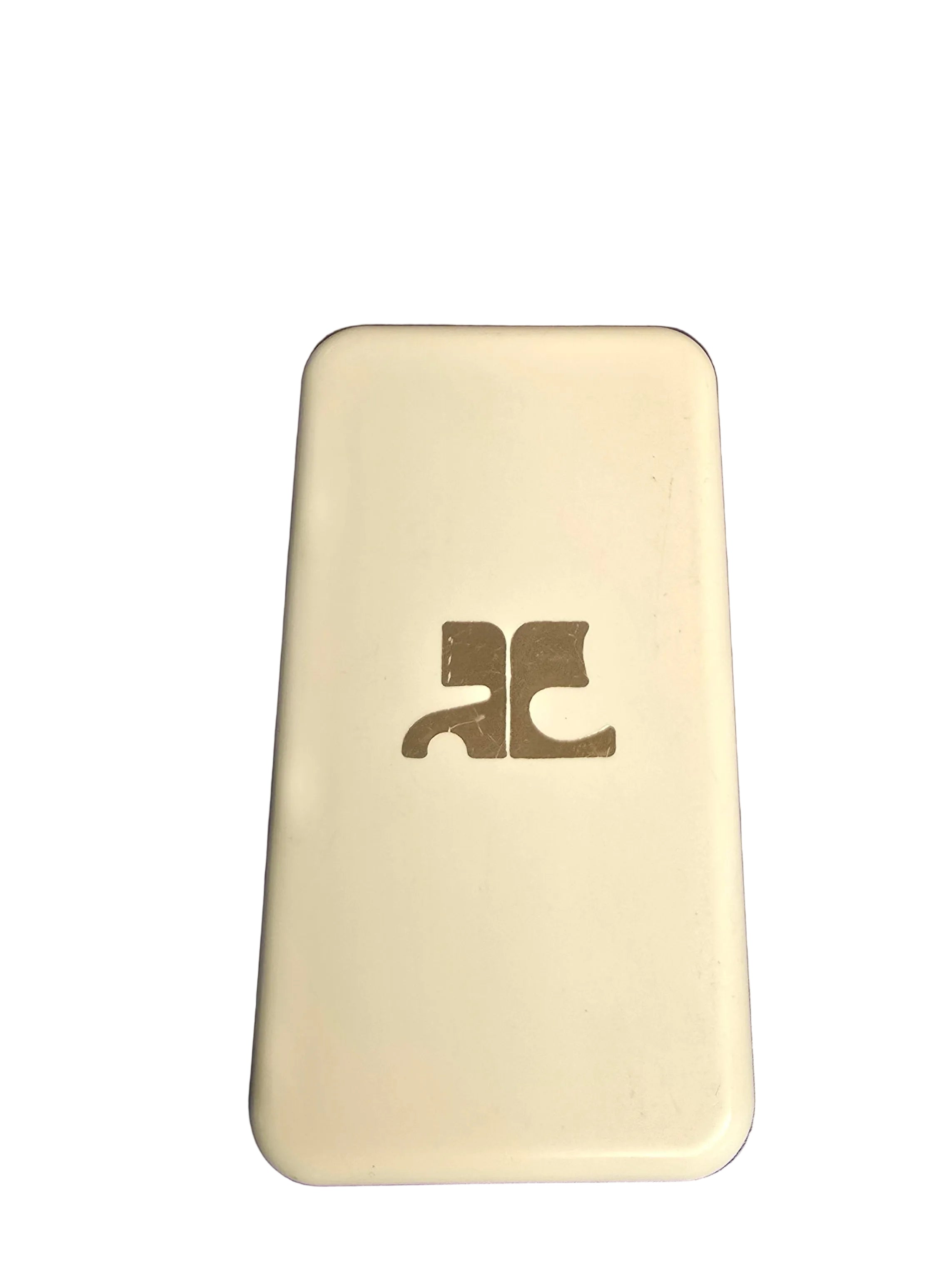 Courrèges Briquet Doré à Facettes Années 80