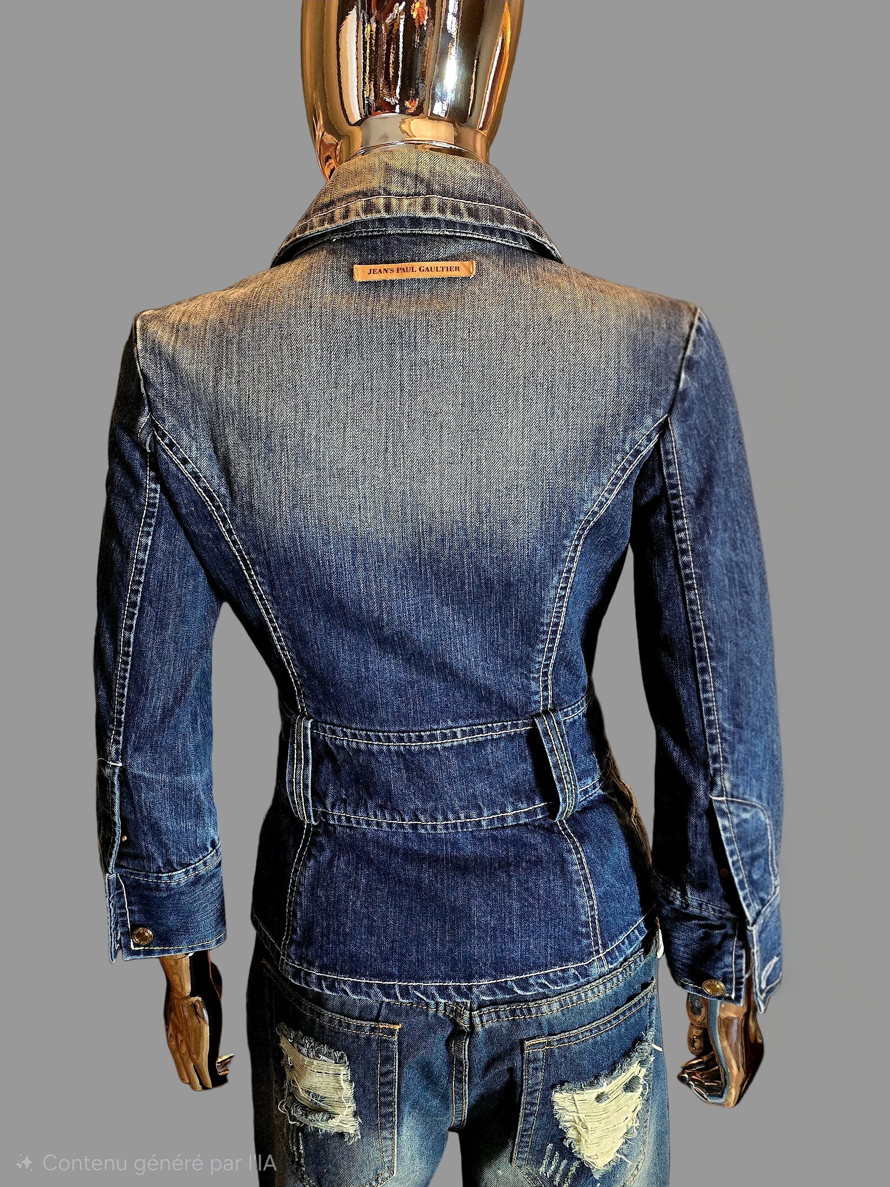 Jean Paul Gaultier — Veste Denim Vintage Y2K T36