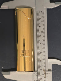 Courrèges Briquet Doré à Facettes Années 80