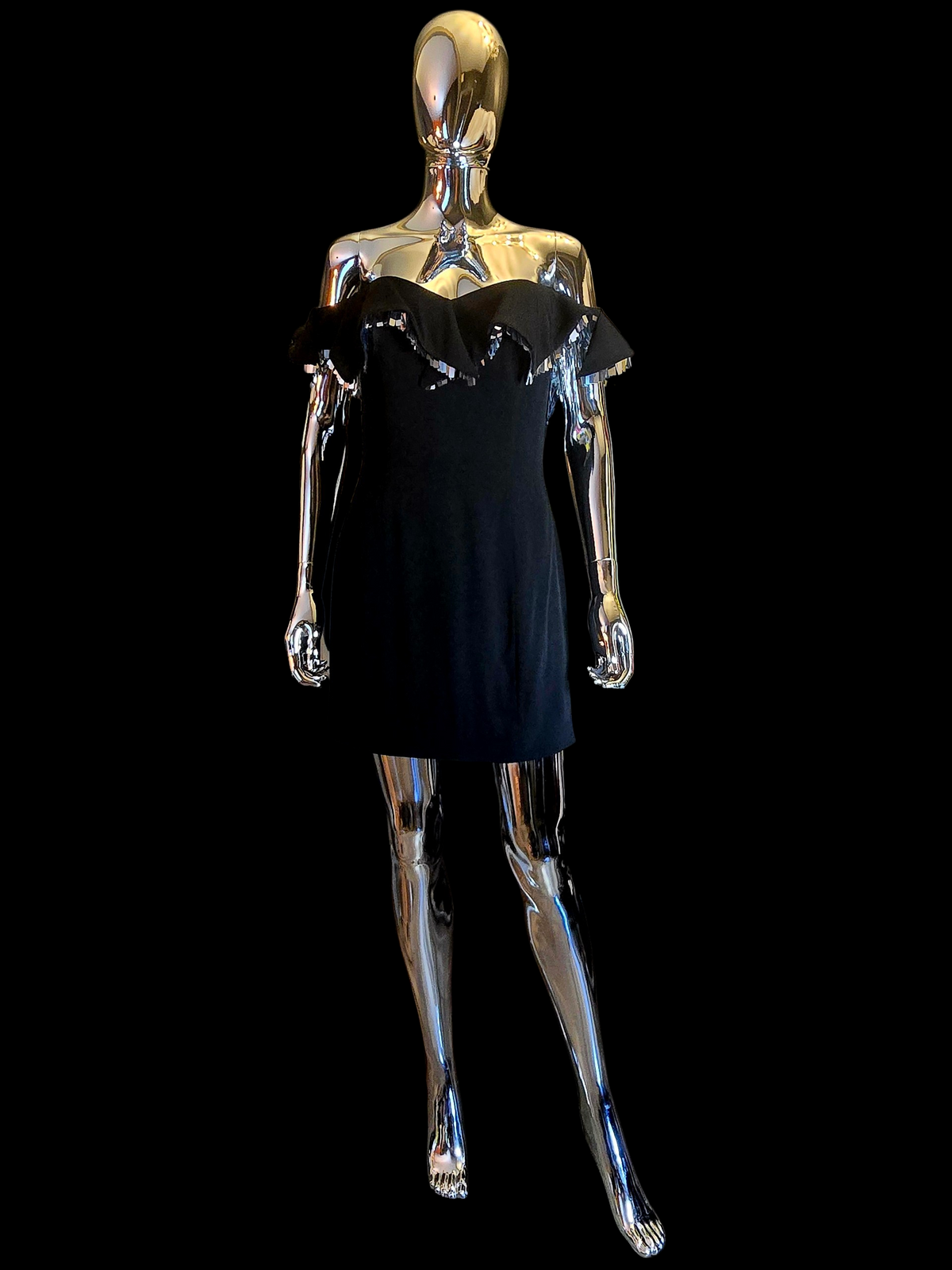 Alexandre Vauthier robe courte noire - L.F Lusso