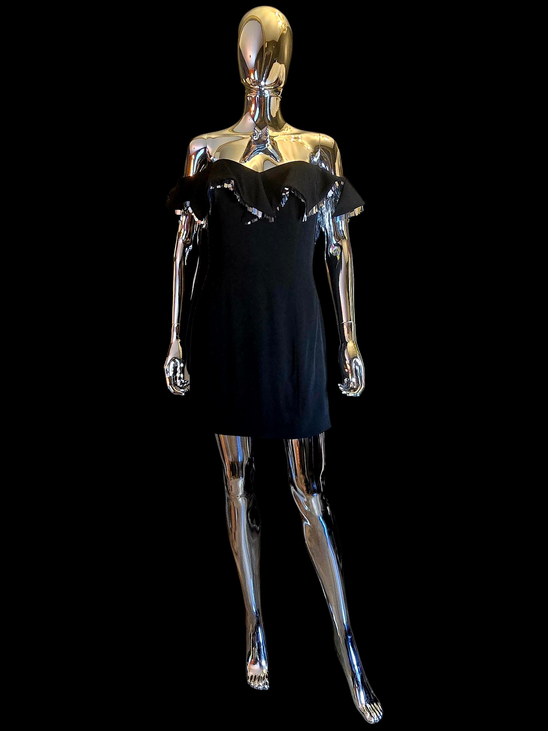 Alexandre Vauthier robe courte noire - L.F Lusso