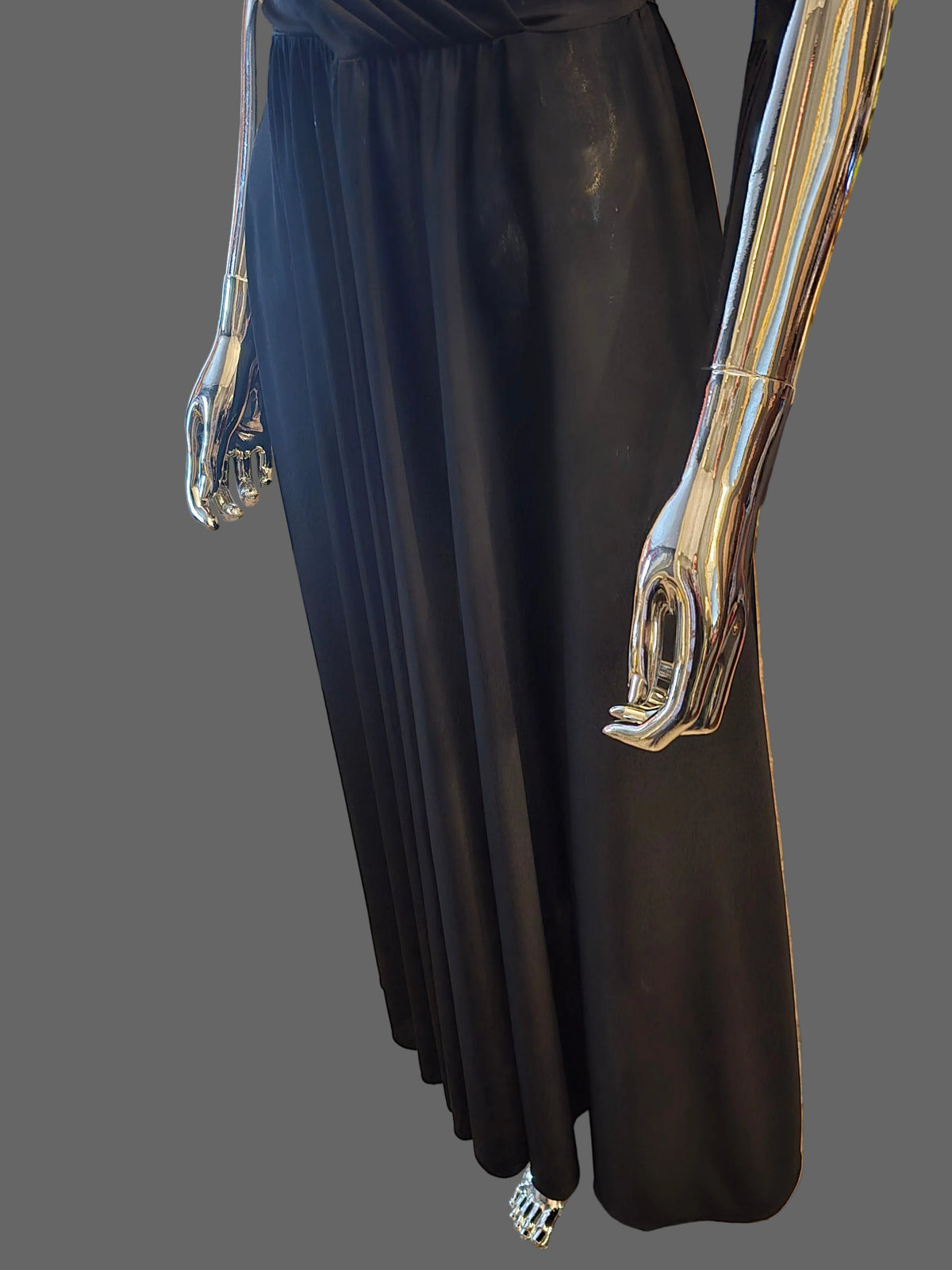 Pierre Balmain Robe de Soirée Bustier Strass Plissée T38