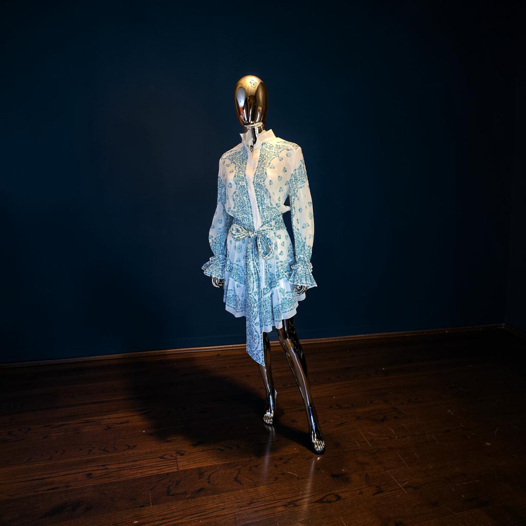 Robe bleu Perse Alexandre Vauthier - L.F Lusso