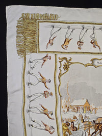 Hermès – Silk Scarf "Les Plaisirs du Froid" 90×90 cm – 1955
