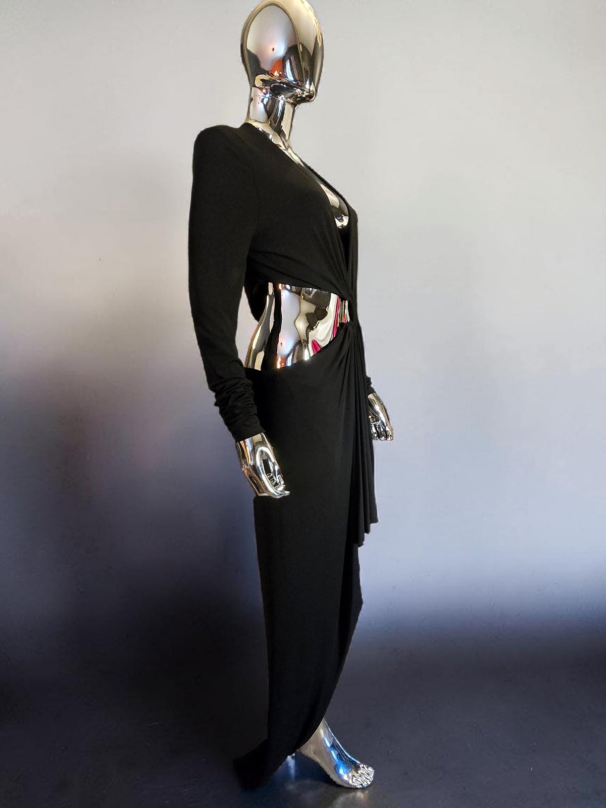 robe longue prés du corps asymétrique Alexandre Vauthier - L.F Lusso