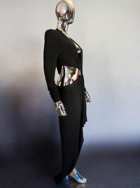 robe longue prés du corps asymétrique Alexandre Vauthier - L.F Lusso
