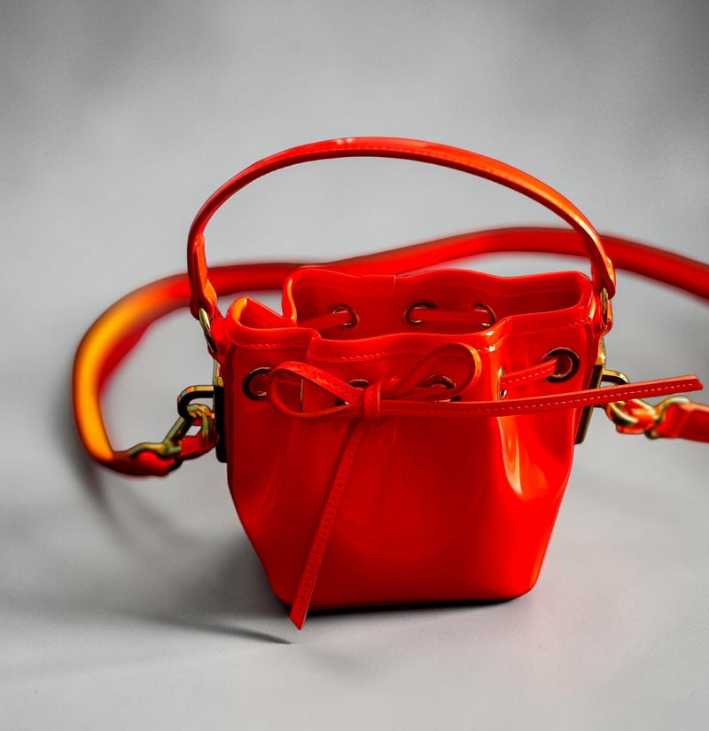 sac en cuir orange Alexandre Vauthier petit model neuf - L.F Lusso