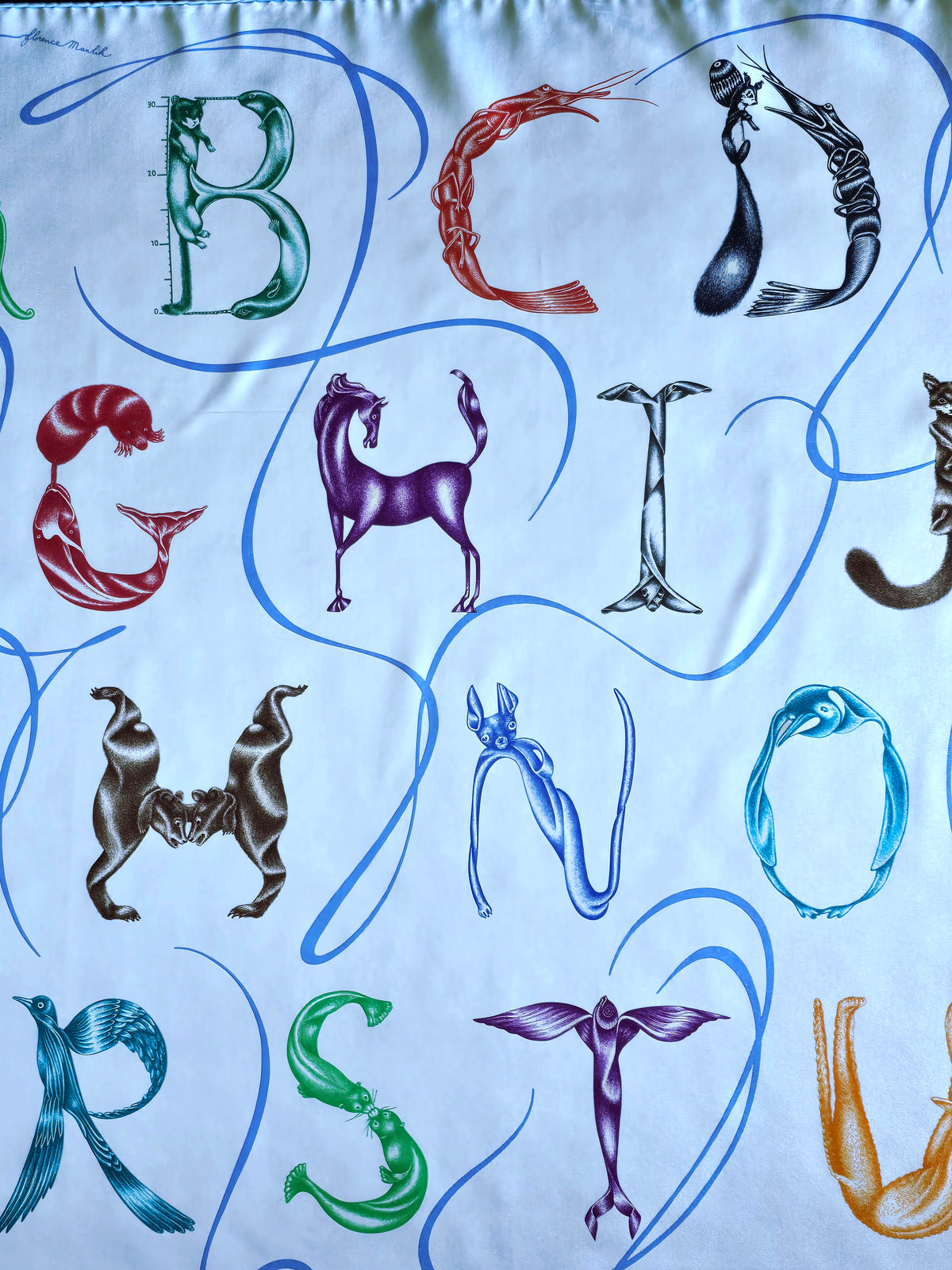 Hermès – Carré de Soie "Faune Létrée" 90×90 cm – 2014