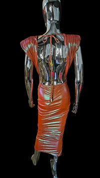 robe dos nu orange Alexandre Vauthier - L.F Lusso