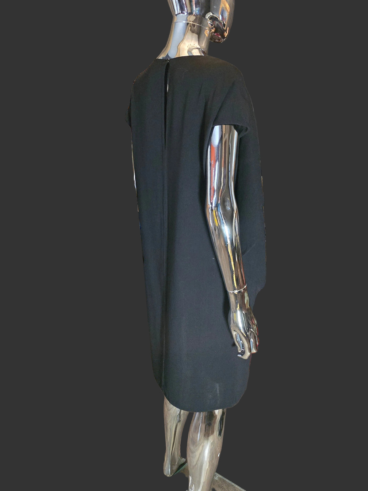 Robe droite drapée noire T42 Nina Ricci - L.F Lusso 
