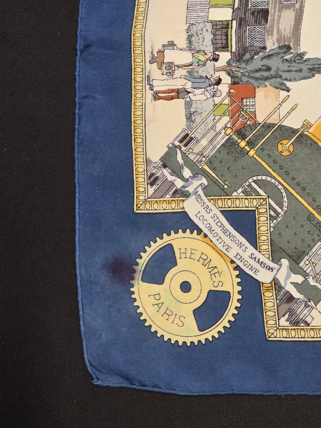 Hermès "les merveilles de la vapeur" carré de soie