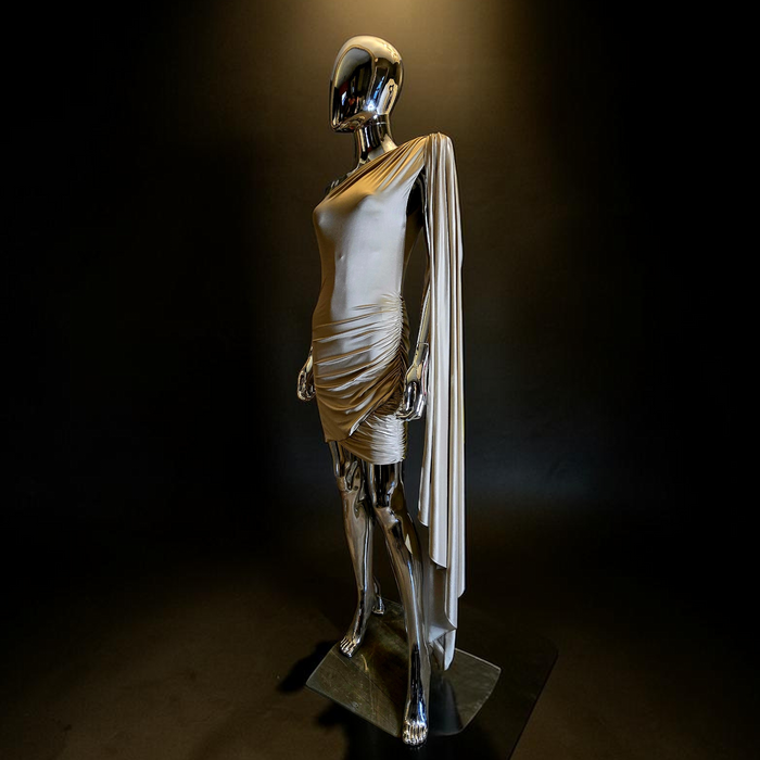 Alexandre Vauthier robe couture beige drapé T38 neuve - L.F Lusso