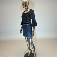Balmain denim dress size 38 vintage - L.F Lusso