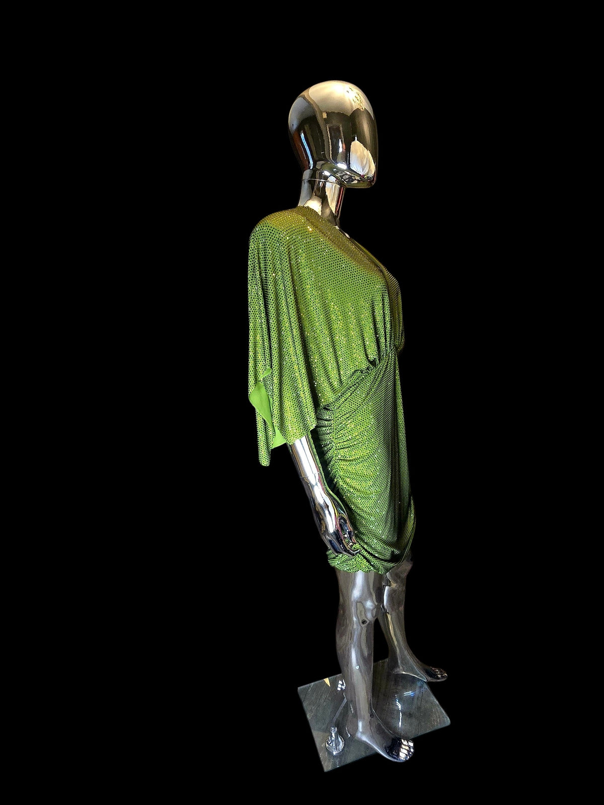 robe vert olive cristaux Alexandre Vauthier - L.F Lusso