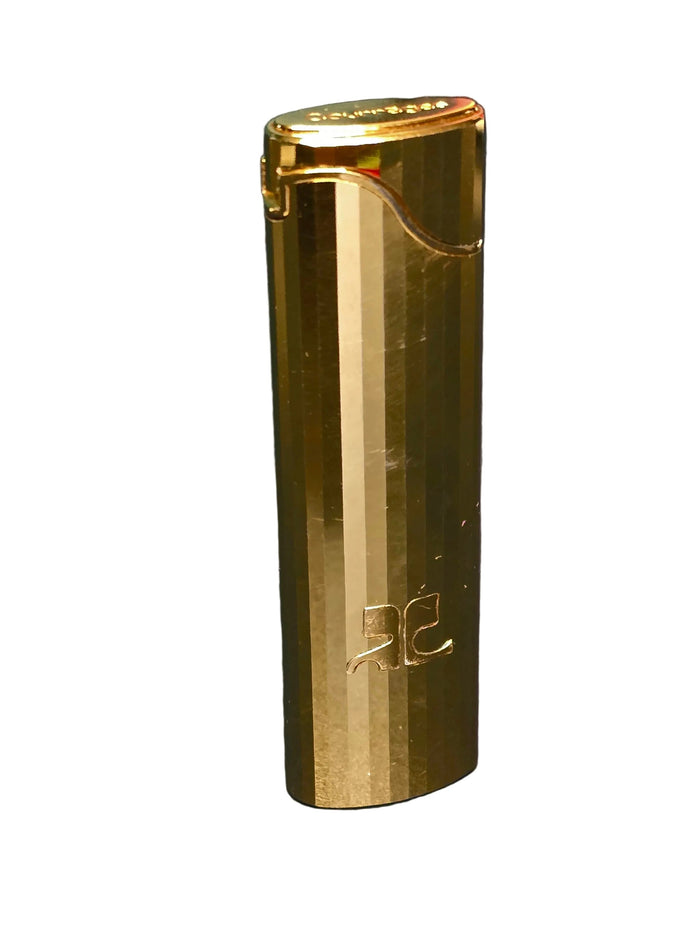 Courrèges gold faceted ligther vintage -  L.F Lusso