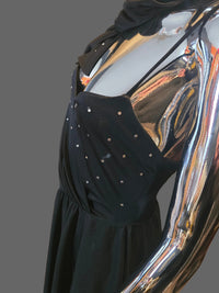 Pierre Balmain Robe de Soirée Bustier Strass Plissée T38