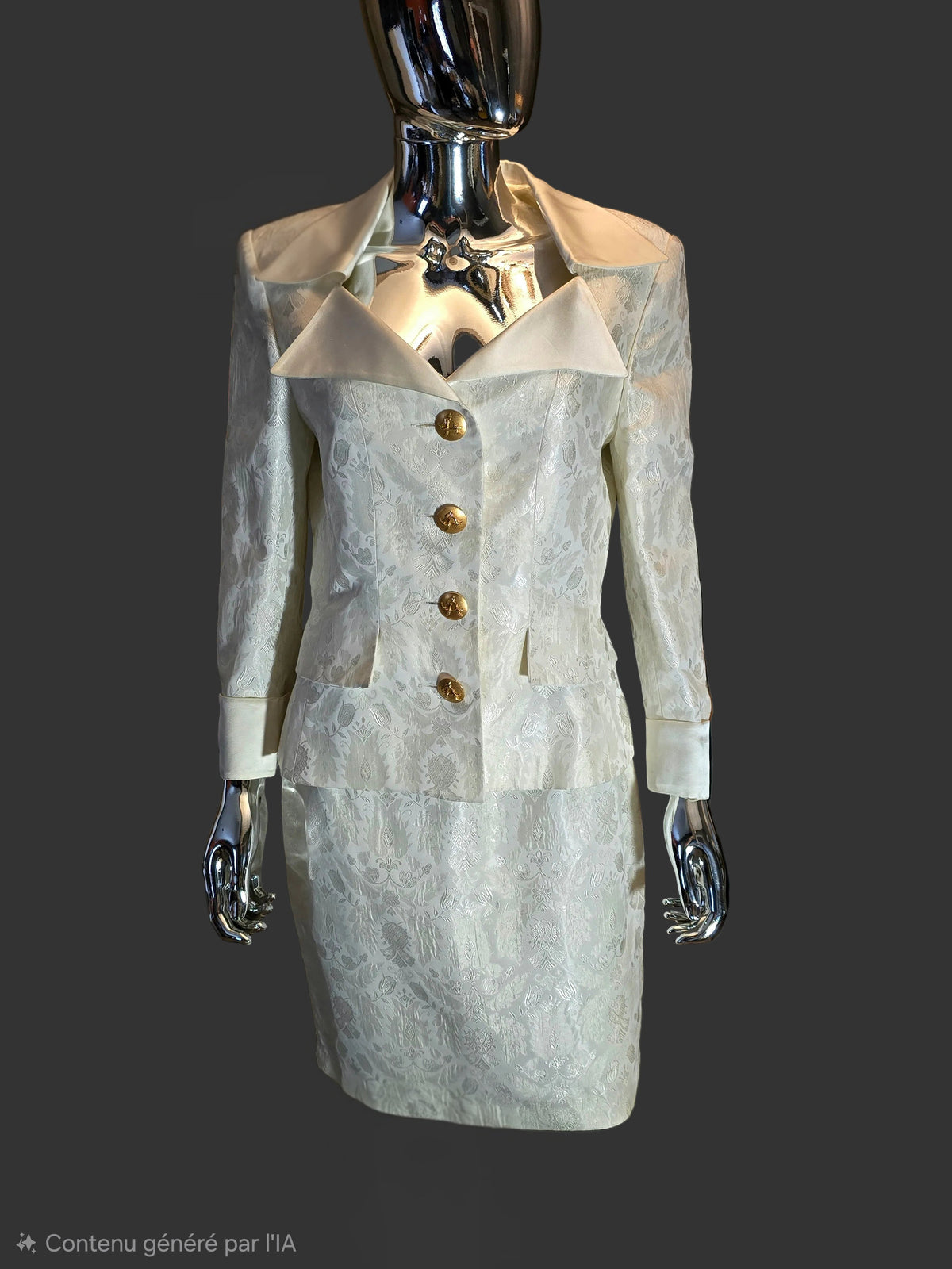 Azzaro tailleur beige - L.F Lusso