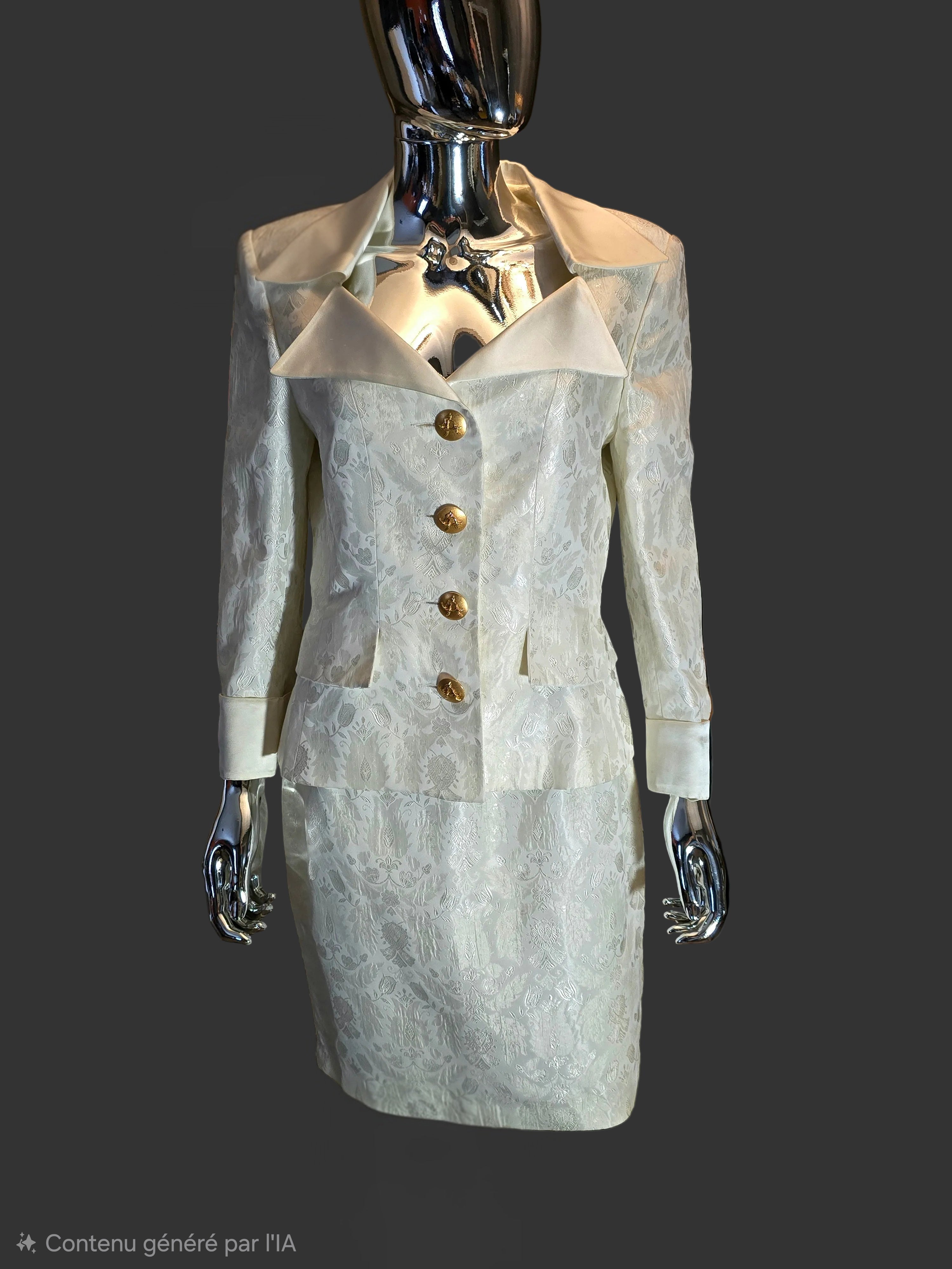 Azzaro tailleur beige T40