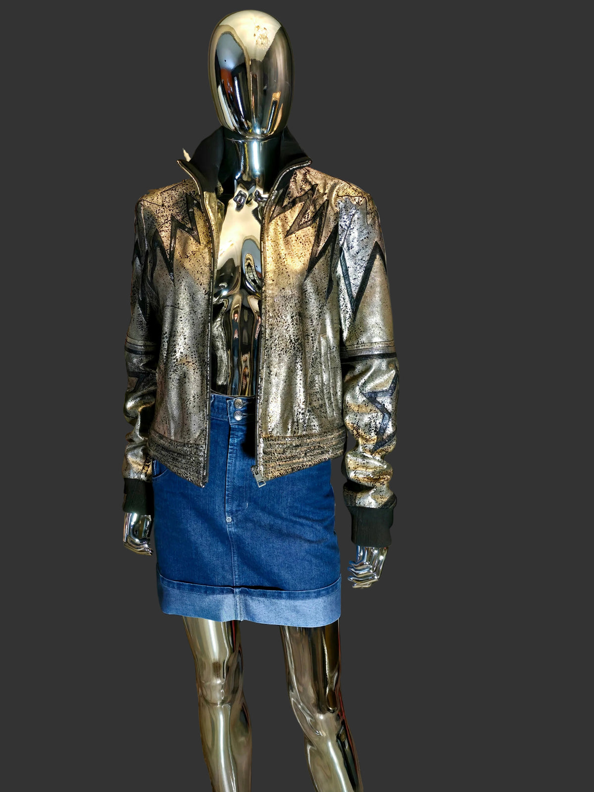 ジャスト・カヴァリ レザージャケット T40