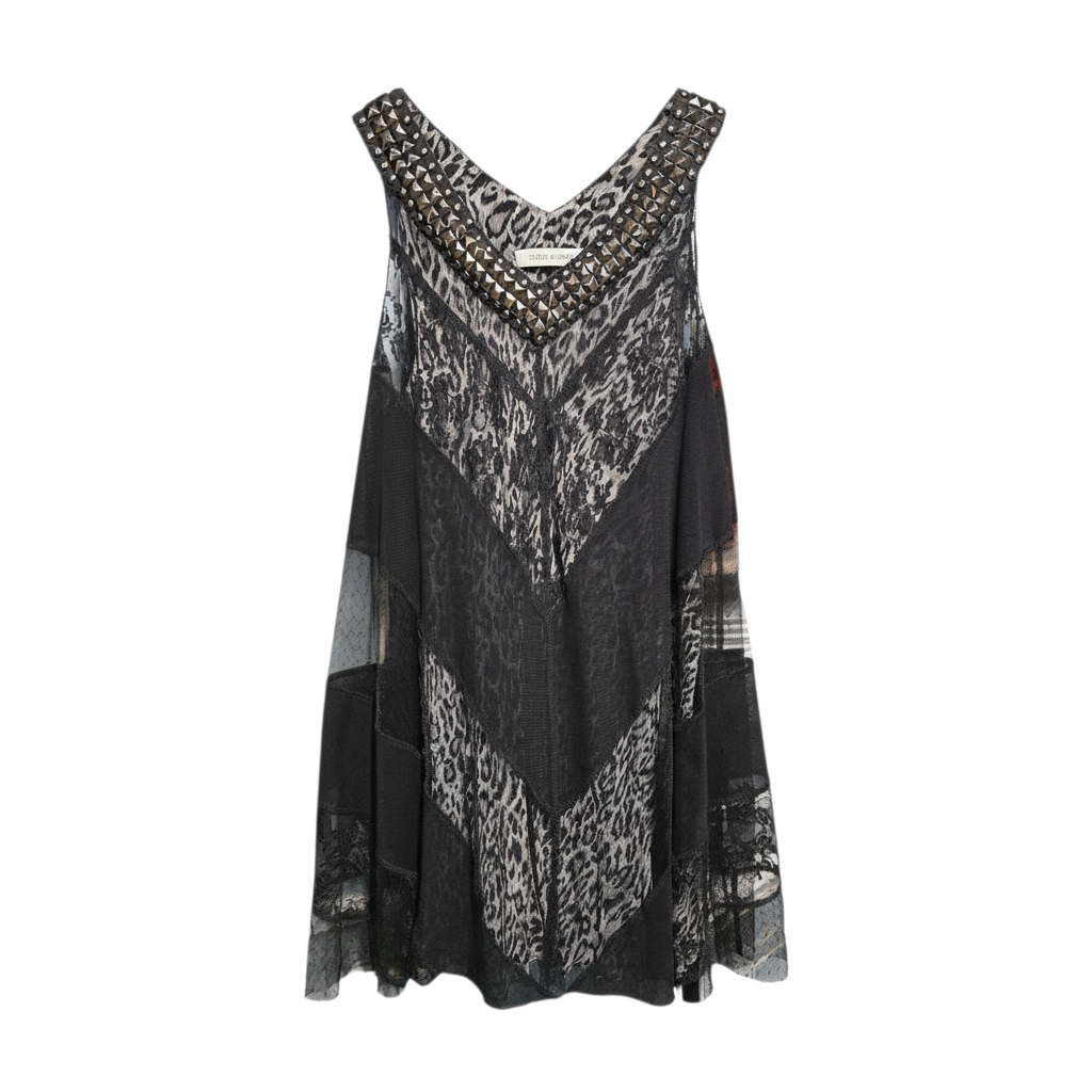 Pierre Balmain robe en voile col clouté - L.F Lusso