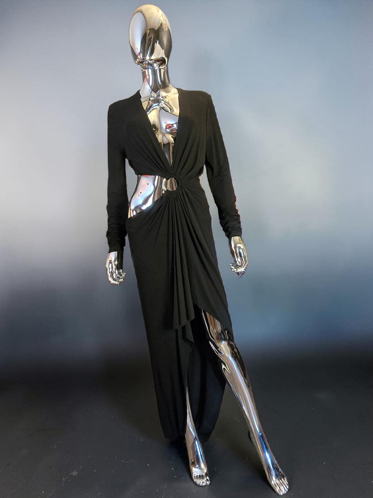 Alexandre Vauthier robe de cocktail noire asymétrique neuve - L.F Lusso