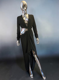 Alexandre Vauthier robe de cocktail noire asymétrique neuve - L.F Lusso