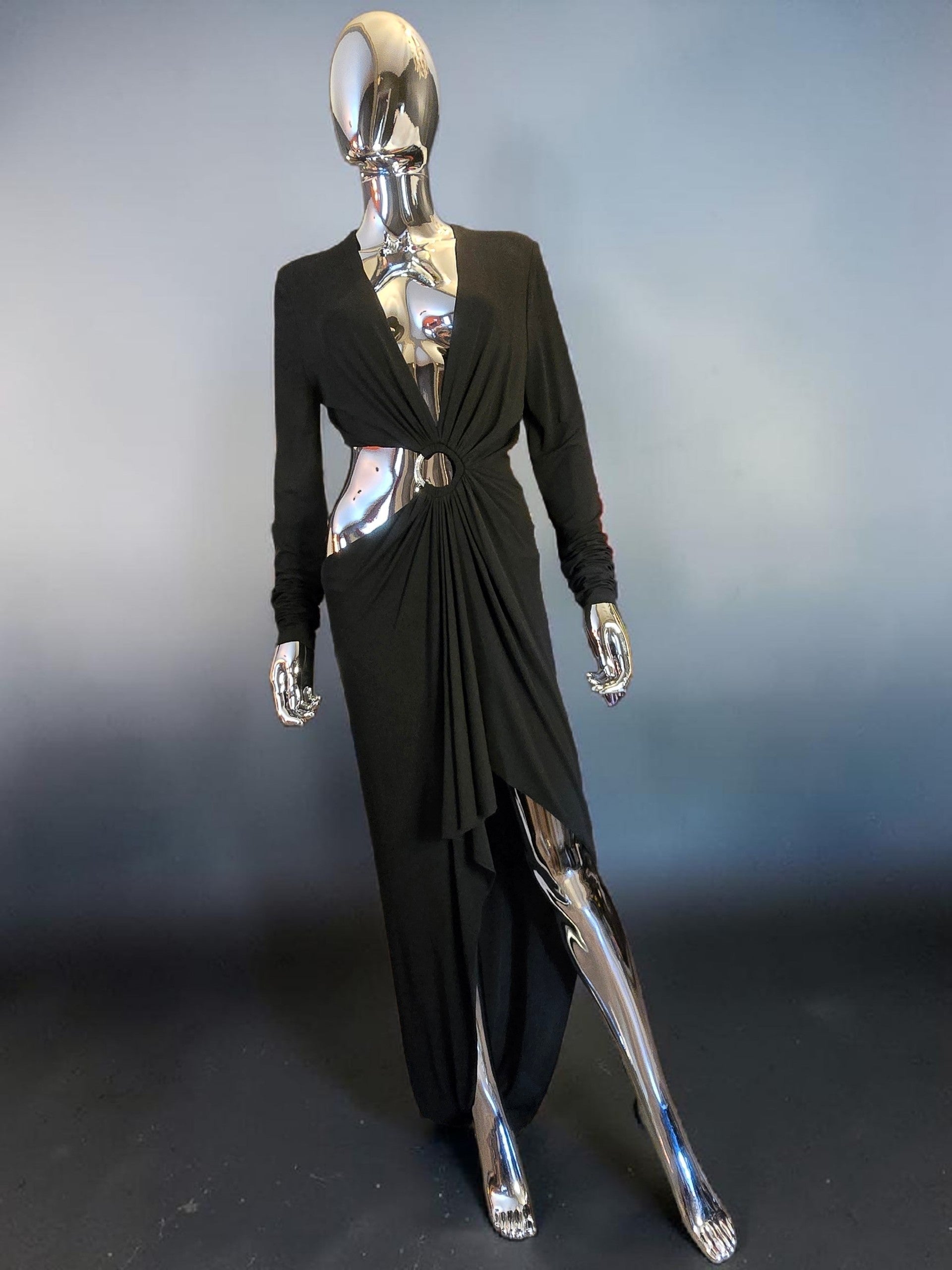 Alexandre Vauthier robe de cocktail noire asymétrique neuve - L.F Lusso