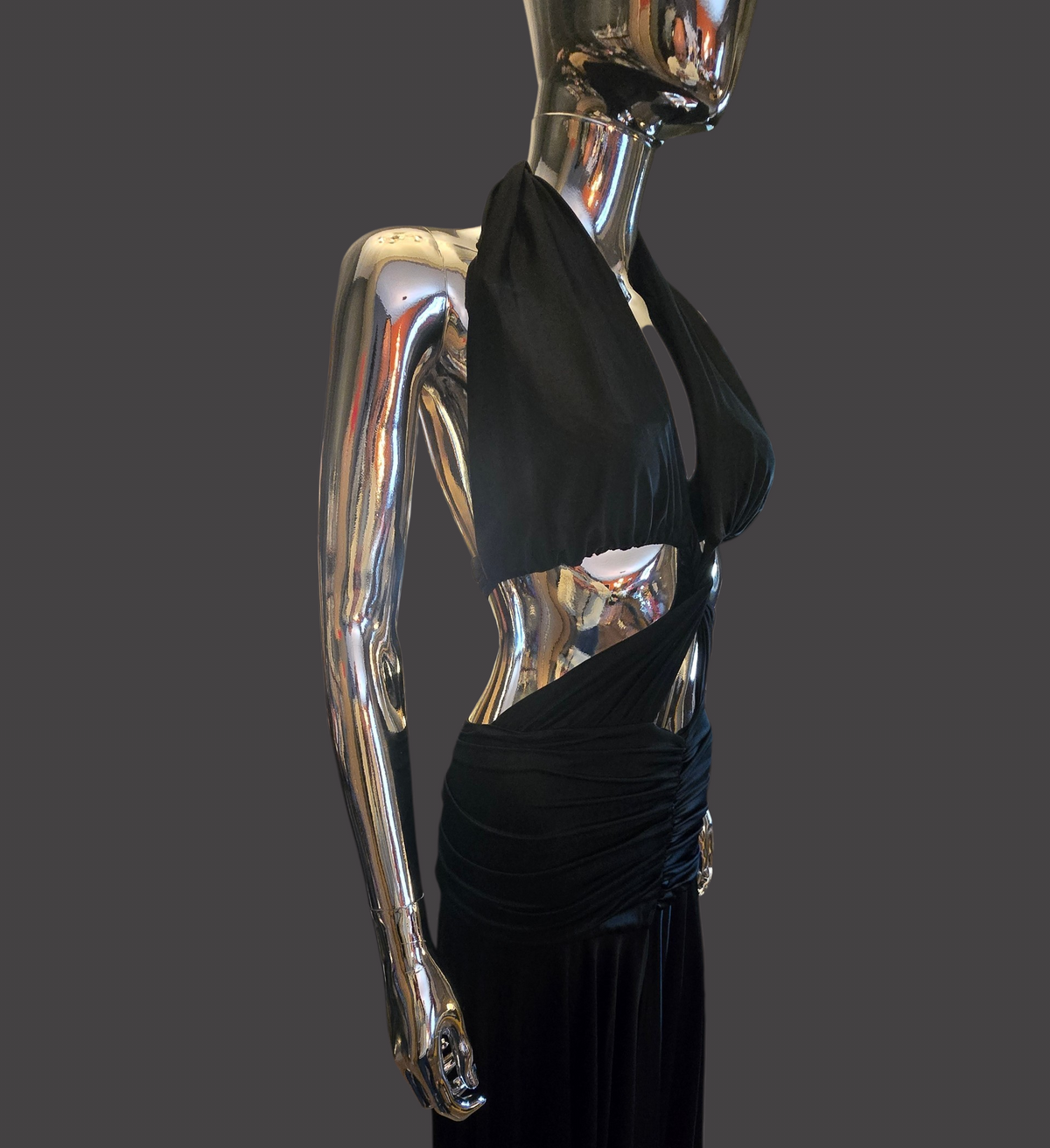 robe noire asymétrique Alexandre Vauthier - L.F Lusso