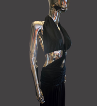 robe noire asymétrique Alexandre Vauthier - L.F Lusso