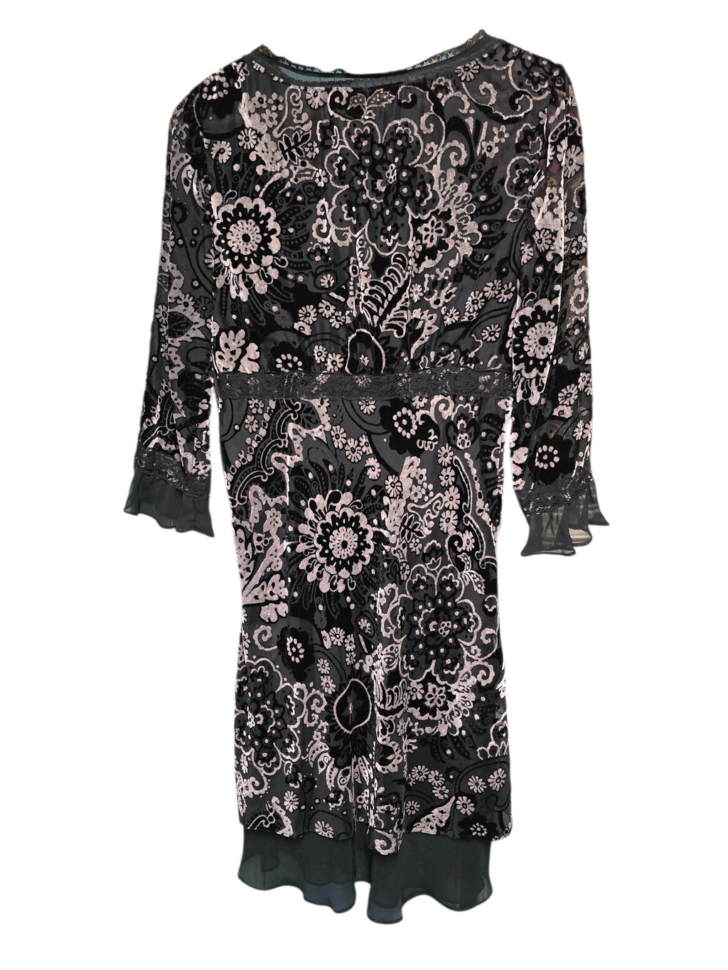 Galliano robe tulle et velours