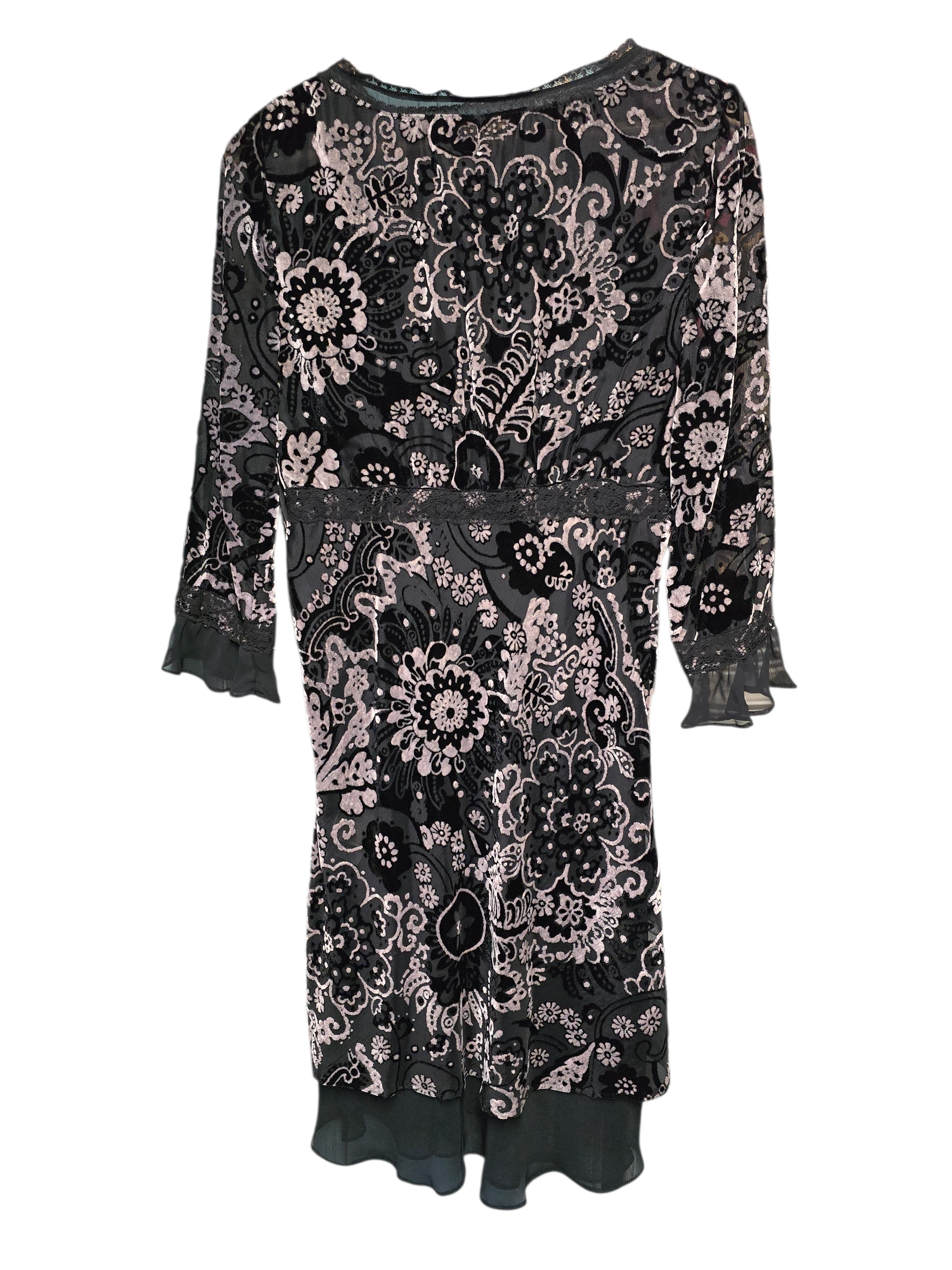 Galliano robe tulle et velours